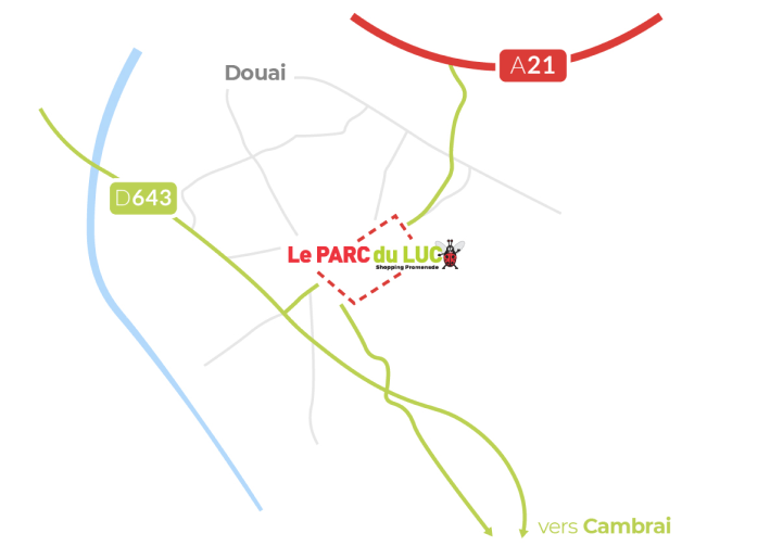 map acces Le Parc du Luc
