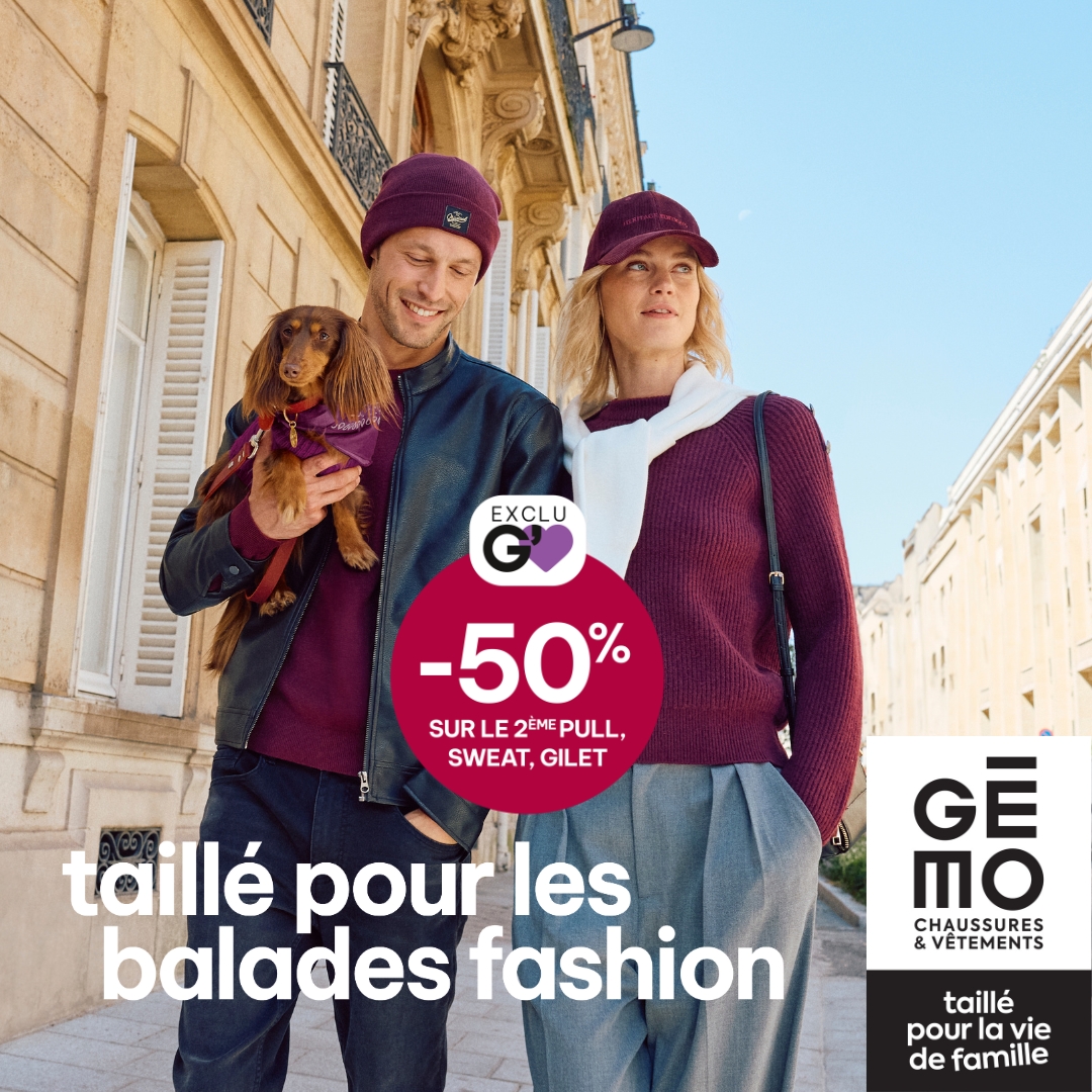 Le Parc du Luc - Offre pour les membres G'M chez Gémo ! - publication pull gemo - 1
