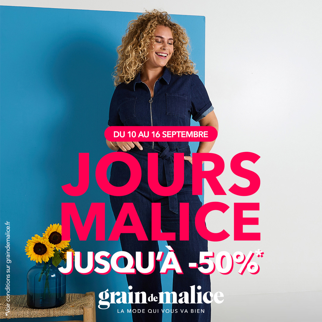 Le Parc du Luc - Jusqu'à -50% sur une sélection de pièces chez Grain de Malice - visuel centre co - 1