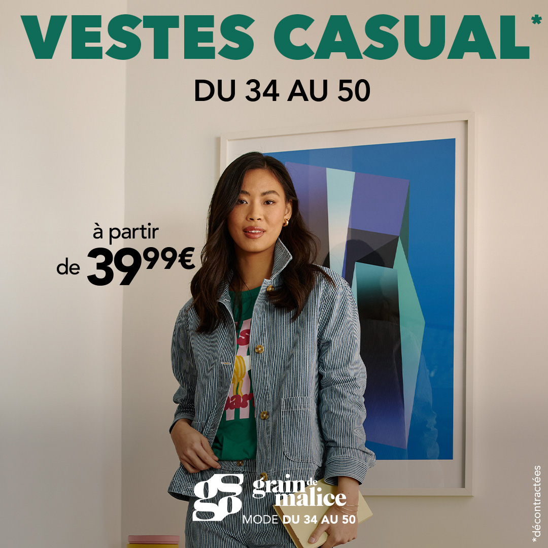 Le Parc du Luc - Vestes décontractées chez Grain de Malice - visuel centre co 1080x1080 2 - 1