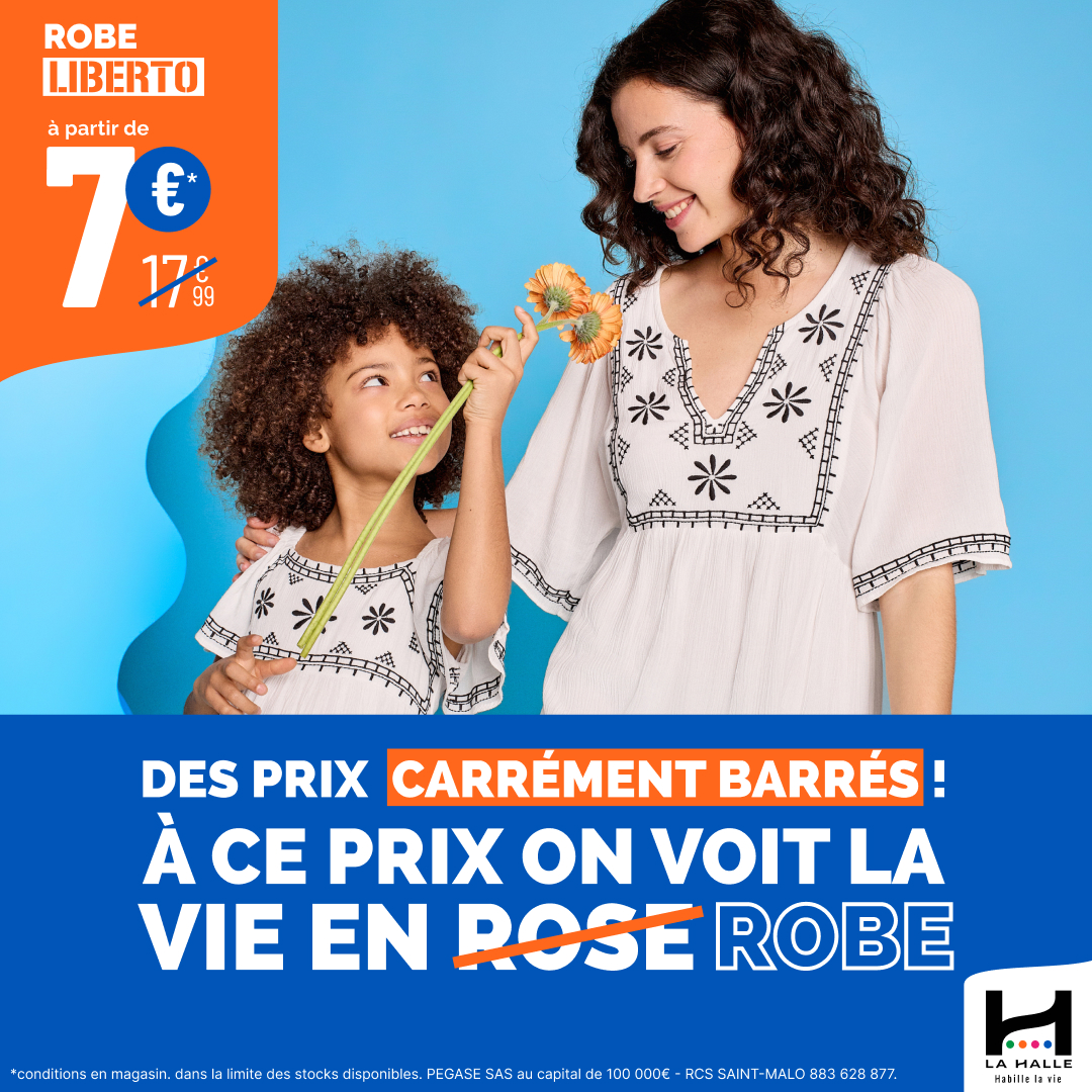 Le Parc du Luc - Prix carrément barrés à la Halle ! - pcb robe 1080x1080 1 - 1