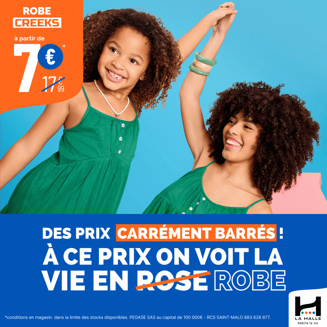 Le Parc du Luc - Robes à prix barrés chez La Halle ! - prix barres robe la halle web - 1