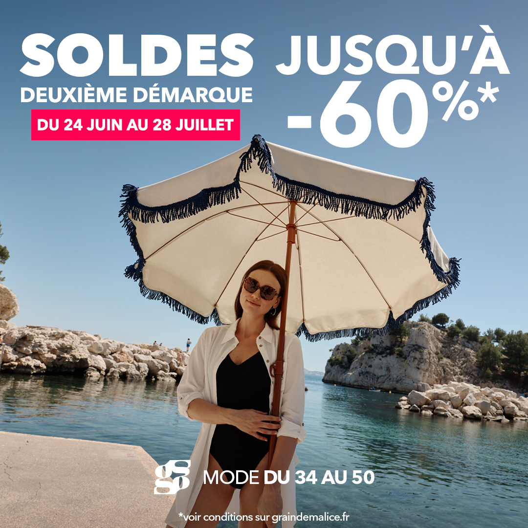 Le Parc du Luc - 2ème démarque : -60% chez Grain de Malice ! - visuel centre co 1080x1080 1 - 1